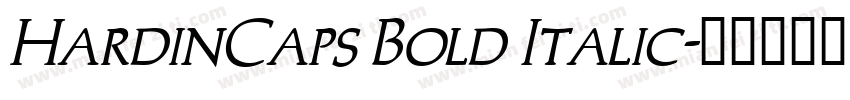 HardinCaps Bold Italic字体转换